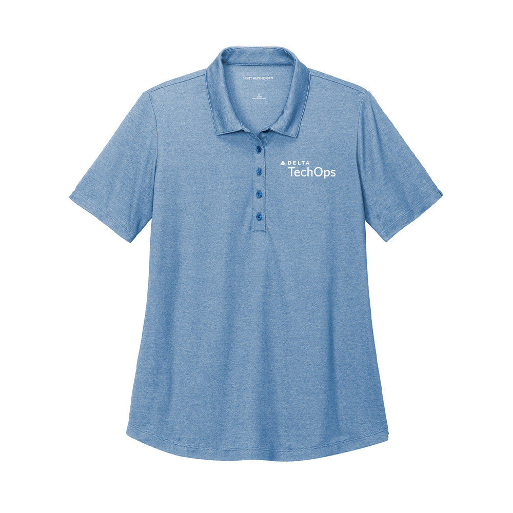 Delta Ladies Fine Pique Blend Polo