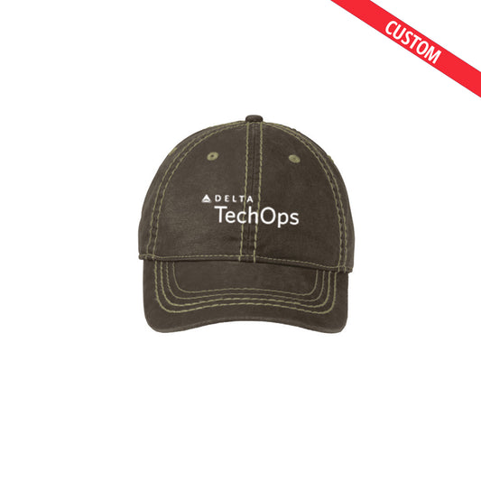 Port Authority Pigment Print Distressed Cap