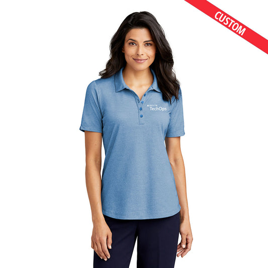 Delta Ladies Fine Pique Blend Polo