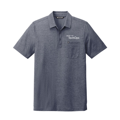 Delta TravisMathew Oceanside Heather Pocket Polo