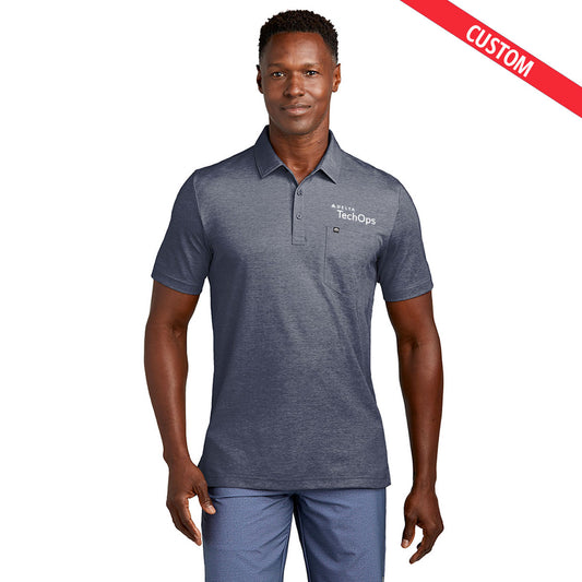 Delta TravisMathew Oceanside Heather Pocket Polo