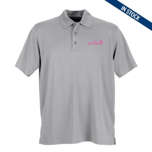 Grey Polo - Breast Cancer Awareness Shirt