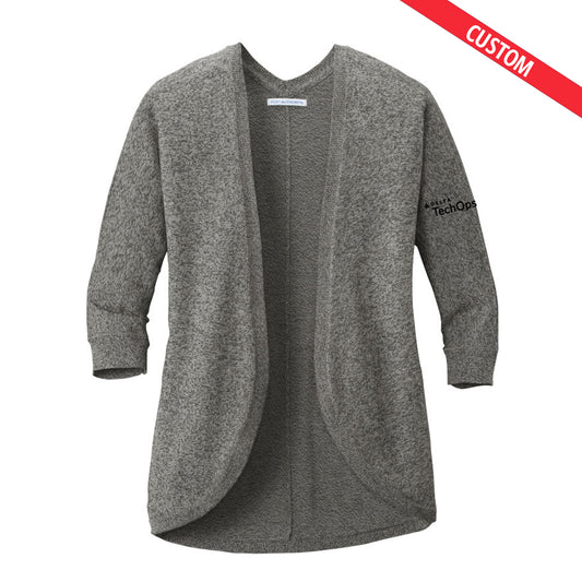 Port Authority Ladies Marled Cocoon Sweater